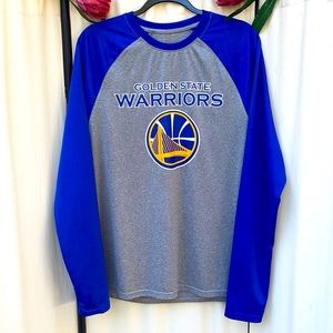 EUC- MENS/UNISEX NBA WARRIORS LONG SLEEVE TOP